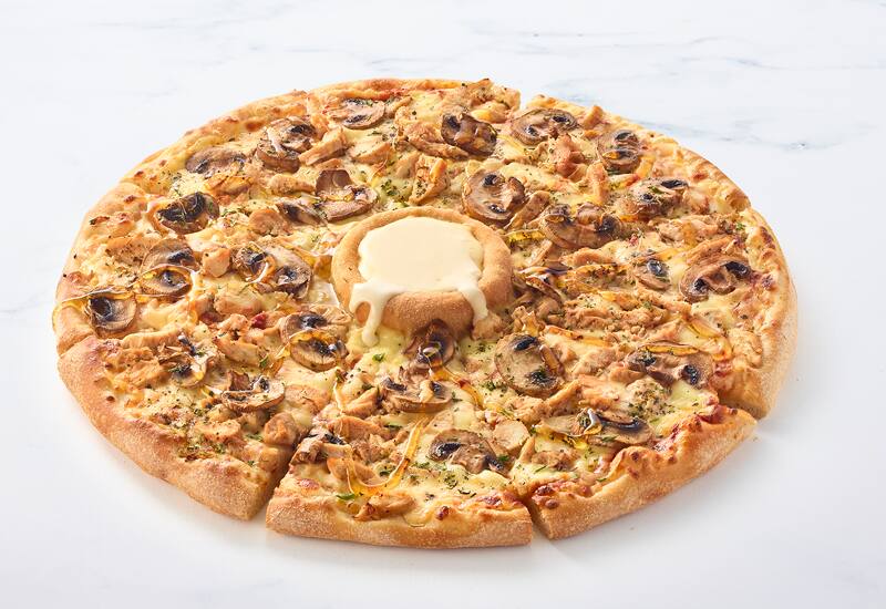 Brie Volcano Chicken & Mushrooms