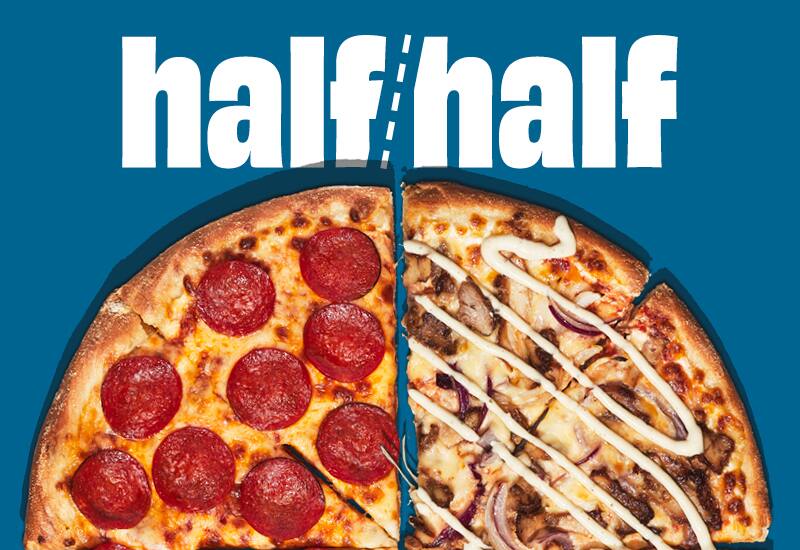 Half Half Pizza