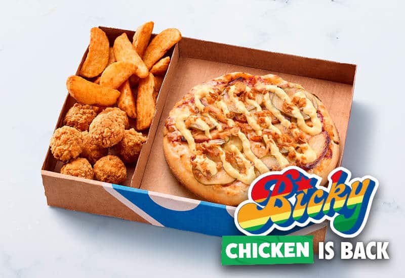 Mini Pizza Bicky Chicken + 2 accompagnements