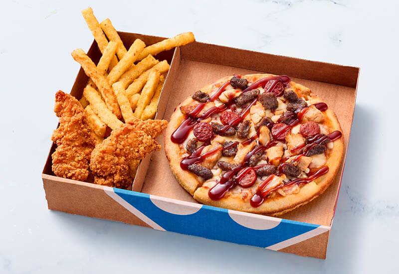 Mini Pizza Cannibale + 2 bijgerechten