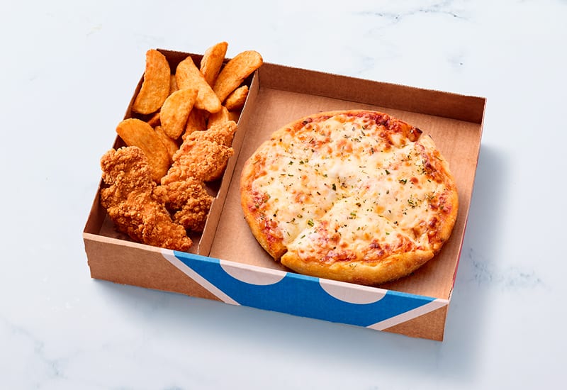 Mini Pizza Margherita + 2 bijgerechten