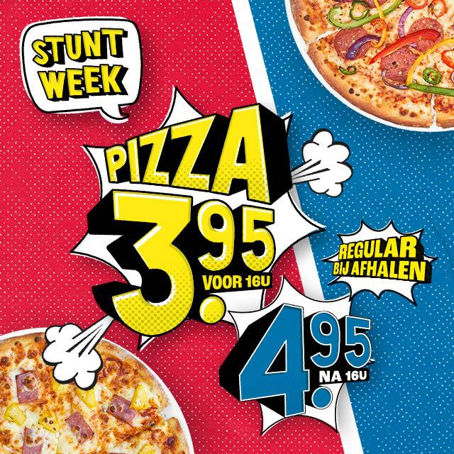 Labe tekort maak een foto Stuntweek - Domino's pizza België