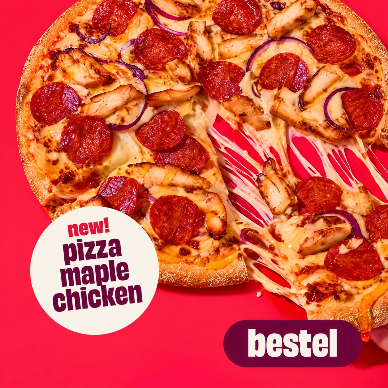 Pizza maple chicken