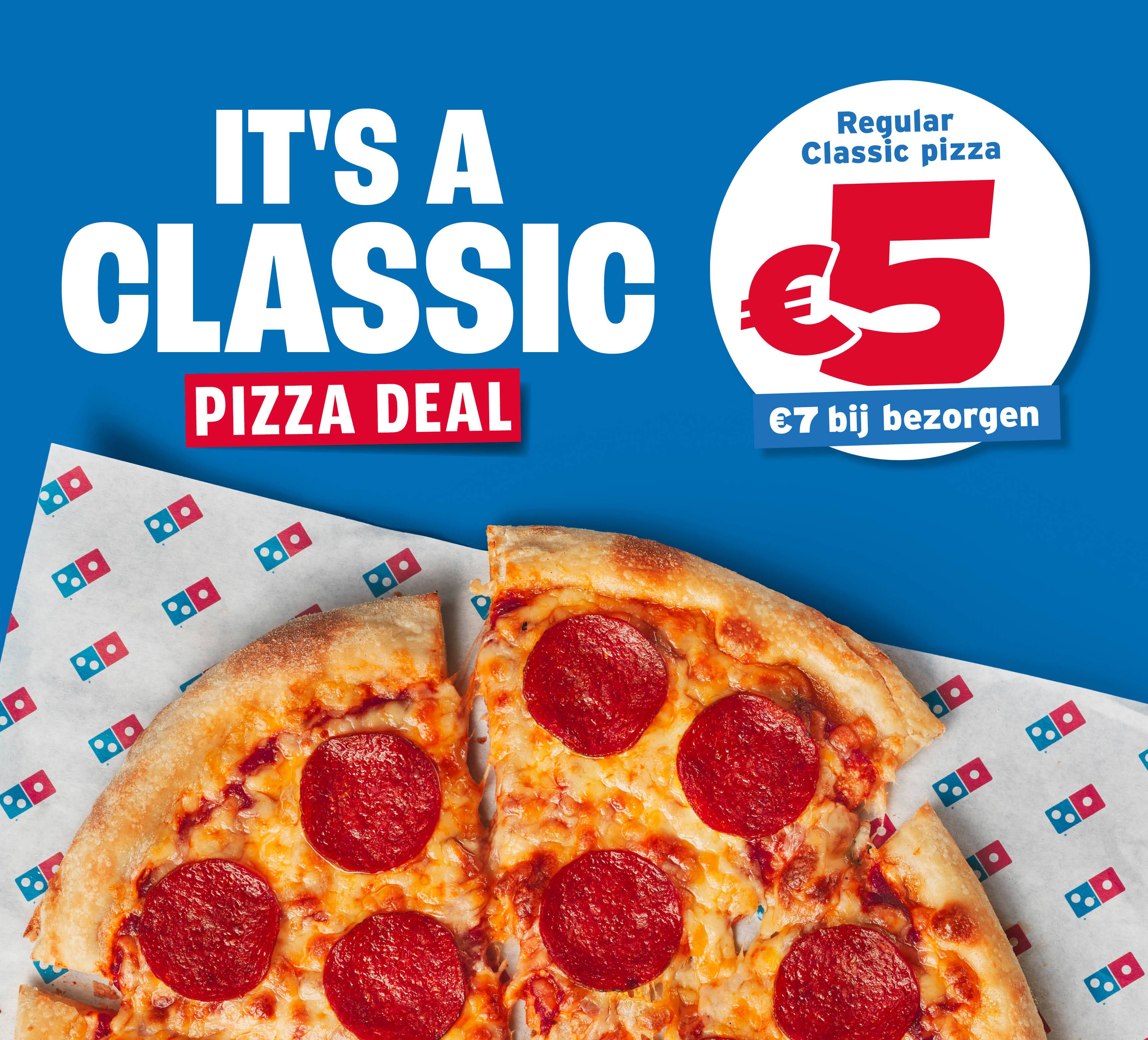 Classic pizza's vanaf €5