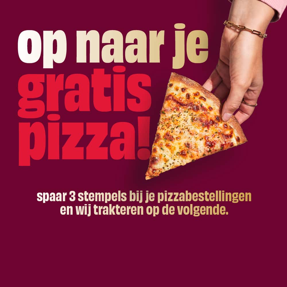 Op naar je gratis pizza!