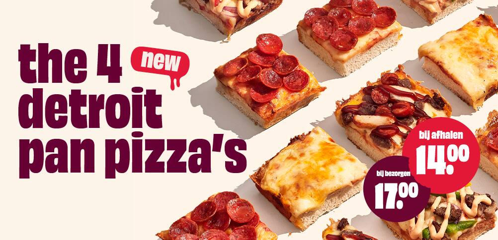 Pizza bestellen online bij Domino's via dominos.be Pizza of